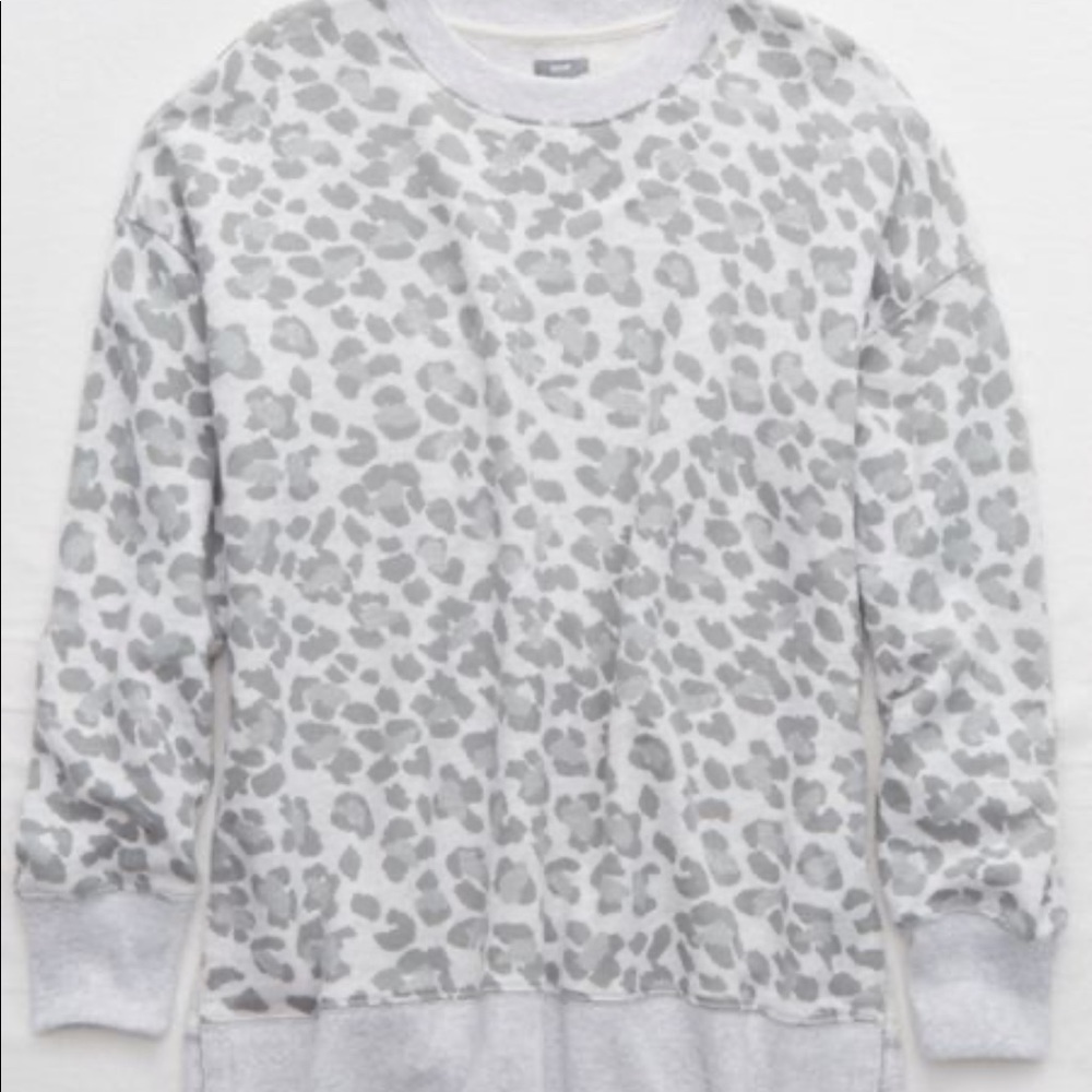 Aerie leopard sweatshirt XXL